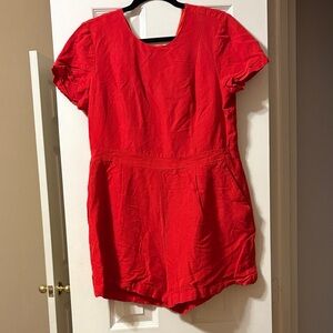 Banana Republic Red Jumpsuit